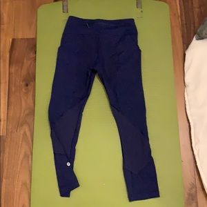 blue mesh lululemon leggings